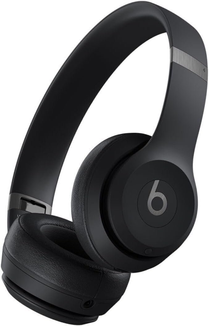 Beats Solo 4 – Wireless Bluetooth On-Ear Headphones, Apple & Android Compatible, Up to 50 Hours of Battery Life – Matte Black