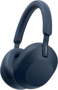 Sony WH-1000XM5 Premium Noise Canceling Headphones, Auto NC Optimizer, 30-Hour Battery, Alexa Voice Control, Midnight Blue