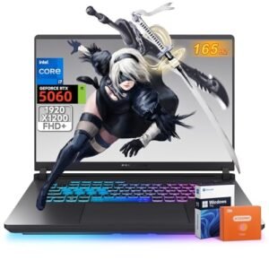 ASUS ROG Strix G16 2025 New Gaming Laptop, NVIDIA RTX 5060, Intel i7-14650HX, 16 inch 1920×1200 FHD+ 165Hz 3ms, WiFi 7, Dolby Atmos, Hires Audio, 64 GB DDR5, 4 TB SSD, Win 11 Pro, Accessories