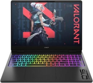 HP OMEN MAX 16-ak0003nr Gaming Laptop, 16″ WQXGA IPS Anti-Glare Display, Shadow Black Aluminum Color, Ryzen AI 9 HX 375 (2.0GHz), GeForce RTX 5080, 64GB DDR5-5600 RAM, 4TB SSD, Win 11 Home.