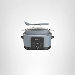 Ninja MC1001 Foodi PossibleCooker PRO 8.5 Quart Multi-Cooker, with 8-in-1 Slow Cooker, Dutch Oven, Steamer, Glass Lid Integrated Spoon, Nonstick, Oven Safe Pot to 500°F, Sea Salt Gray