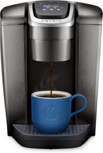 Keurig K-Elite Single Serve K-Cup Pod Coffee Maker, with Strength and Temperature Control, Iced Coffee Capability, 8 to 12oz Brew Size, Programmable, Brushed Slate | Strength Control, Temperature Control, Iced Coffee Capability, 8 to 12oz Brew Size, Programmable, Brushed Slate