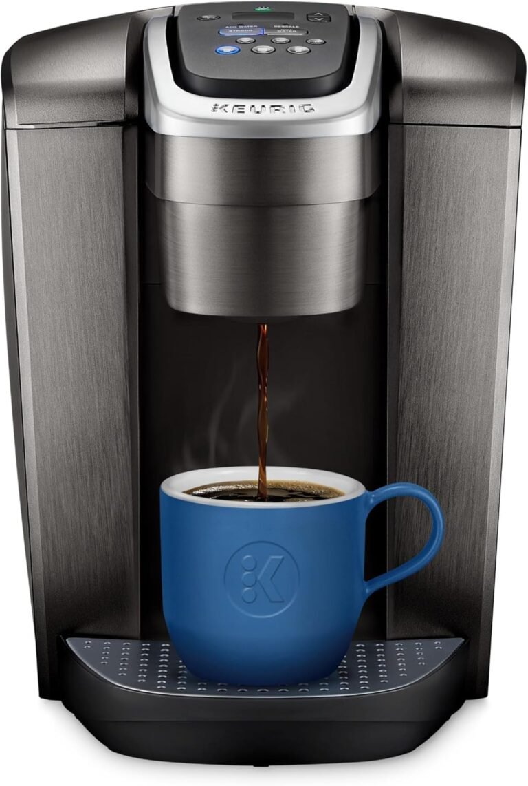 Keurig K-Elite Single Serve K-Cup Pod Coffee Maker, with Strength and Temperature Control, Iced Coffee Capability, 8 to 12oz Brew Size, Programmable, Brushed Slate | Strength Control, Temperature Control, Iced Coffee Capability, 8 to 12oz Brew Size, Programmable, Brushed Slate