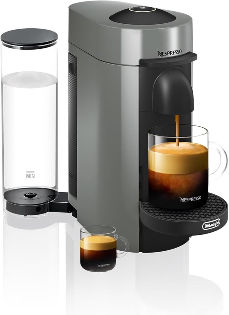 De’Longhi Nespresso Vertuo Plus Coffee and Espresso Maker by De’Longhi, Grey