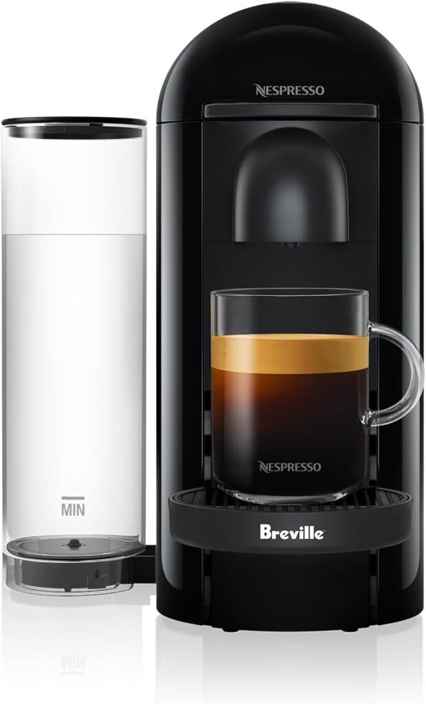 Nespresso Vertuo Plus Coffee and Espresso Maker by Breville, Ink Black