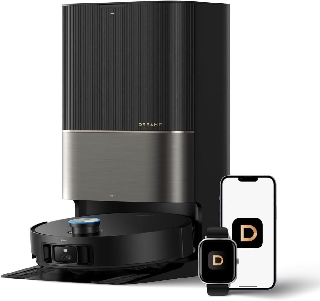 DREAME X50 Ultra Robot Vacuum and Mop with Auto-Empty and Mop Self-Cleaning, 20,000Pa Suction, Obstacle Avoidance and 360° Navigation, Corner to Edge Deep Cleaning, Detangling Brush