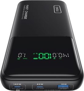 INIU 27000mAh 140W USB-C Power Bank with Digital Display